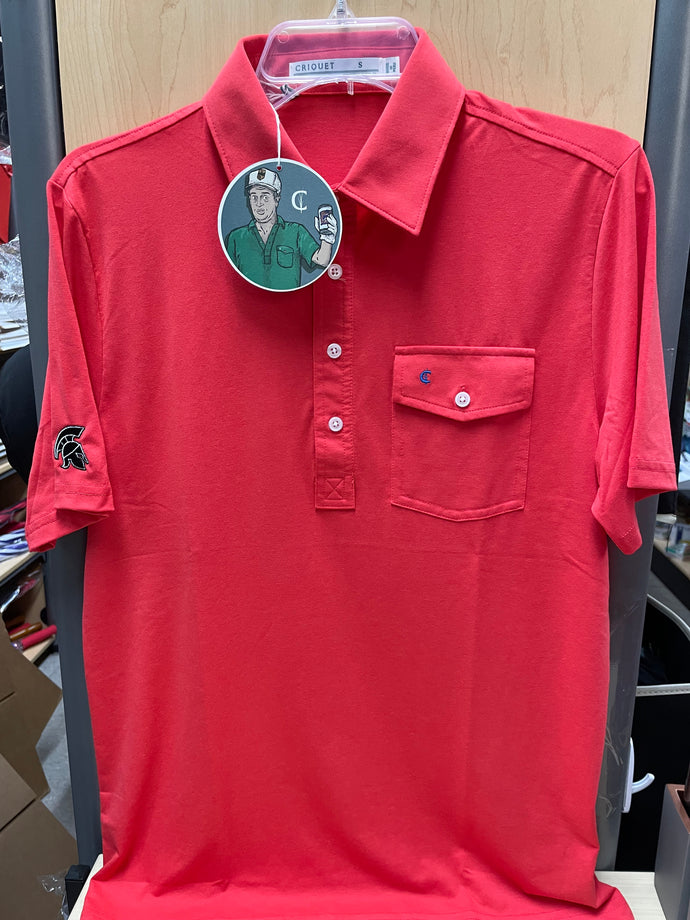 CRIQUET POLO WITH POCKET RED