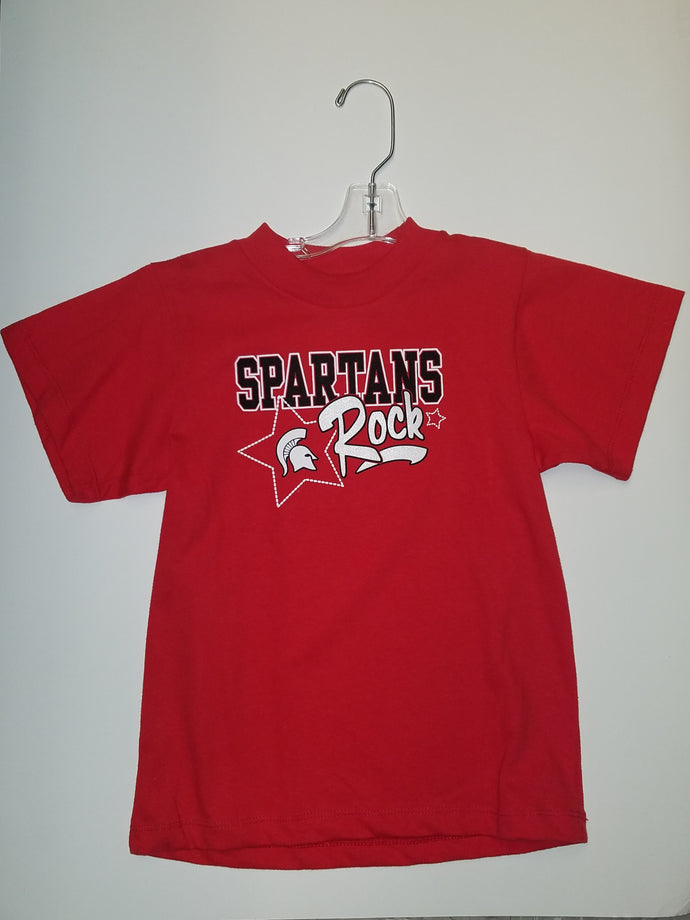 TODDLER T RED SPARTANS ROCK