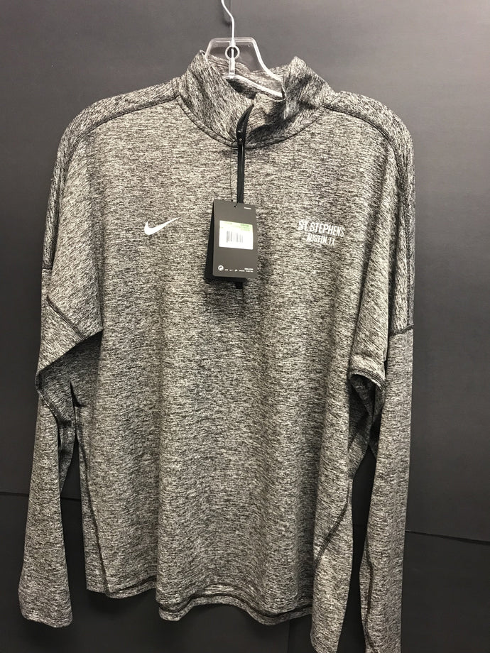 NIKE WOM 1/4 ZIP BLACK