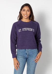 CHICKA-D BOXY SWEATSHIRT PURPLE