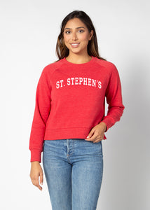 CHICKA-D BOXY SWEATSHIRT RED