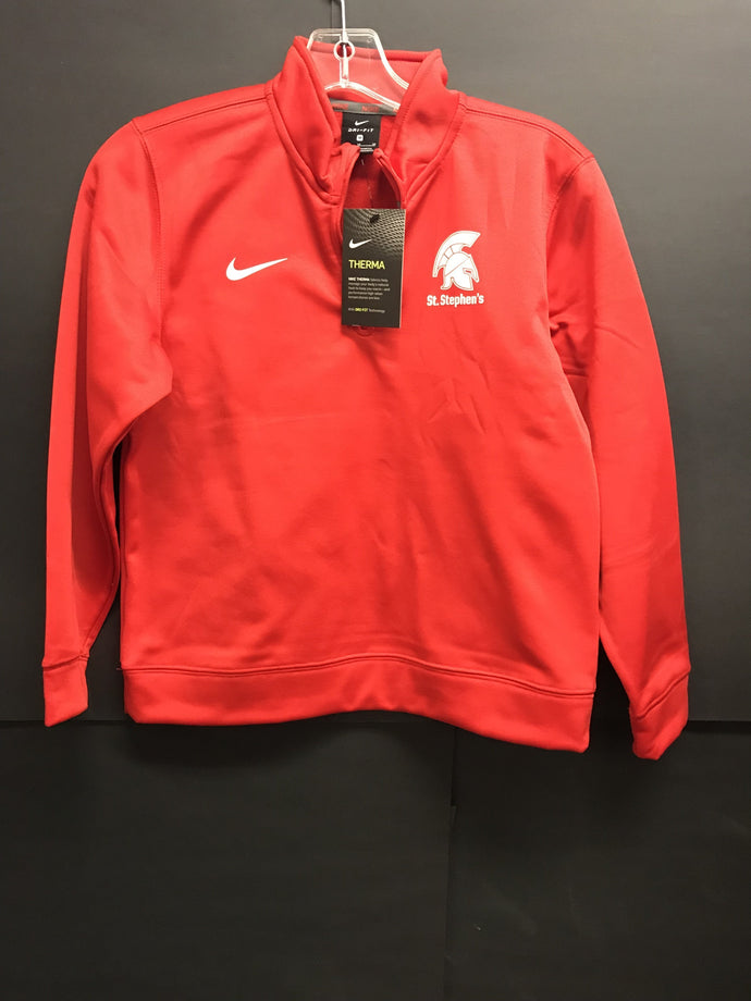 NIKE YOUTH 1/4 ZIP RED