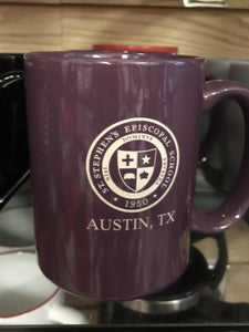 SSES MUG PURPLE W/WHITE EMBL