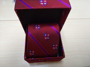 SSES TIE RED W/GIFT BOX